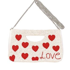 Beaded Heart Bag